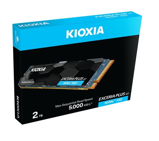 KIOXIA EXCERIA 2肺結核 plus G3 NVMeTM SSD。