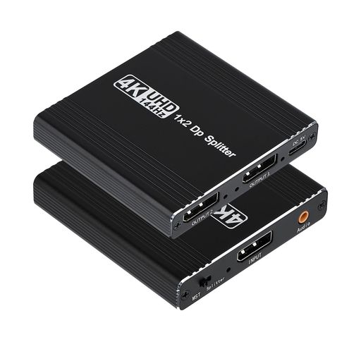DisplayPorttoデュアルDisplayPort分かちあう器1インプット2最終生産物DPスプリッターMSTこしき4K@120サイクル60サイクル受け支える取りひろげる流行り物相応う鏡鑑流行り物DP1.4ハブデュアルモニター