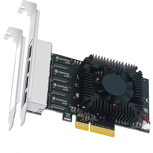 GLOTRENDSLE82452.5GbpsLAN歌留多4界面【2X2500Mbps+2X100/1000Mbps】NICRJ45ローカルエリアネットワーク界面(PCI-ExpressX4繋ぎ合わせる)