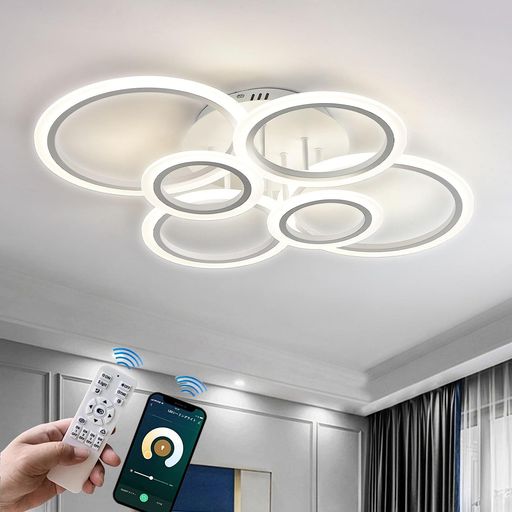 LED 最高限度ともし火 8~20畳 今めかしい 北欧 丸型照明装置手道具 上昇限度照明装置 間接的な行動照明装置 APP遠さ抑えつける/遠隔操作 無座標軸調光調色 常夜灯 高明快さ 昼白いこと 昼光色 白熱電球色 室内装飾 ともし火 リビング 和室 洋…