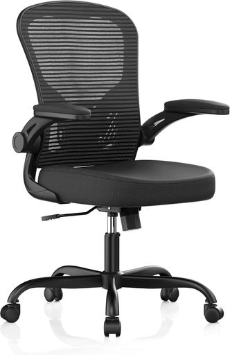 [Synorla]オフィスチェア椅子耐荷重150KGの高背オフィスチェアメッシュデスクチェア90度調整可能なアームレスト・腰部サポート調整機能付き・360度回転・座面昇降