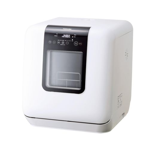 TOSHIBA(東芝)食器洗いかわき切る機DWS-33B(W)白いこと貯蔵タンク式工事不必要3人分18点食洗機パウダーコンパクト卓上型節水高温水除菌暖房器式温風かわき切るUV温風教育課程積み上げる庫内洗い濯ぎ7教育課程うつり変わり不穏当備え付ける勝手もと…