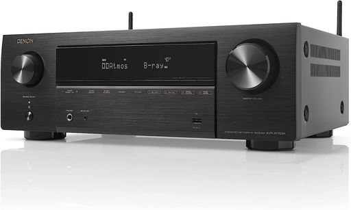 デノンDenonAVR-X1700HAVサラウンド受信システム7.2ch8KUltraHD、HDR10+、eARC相応う/黒いことAVR-X1700HK
