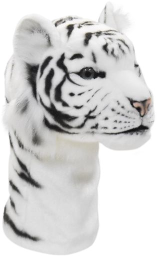 HANSAハンサぬいぐるみ8107１番ウッド用ヘッドカバーホワイトタイガーWHITETIGERゴルフクラブヘッドカバードライバー用(460竓相応う)