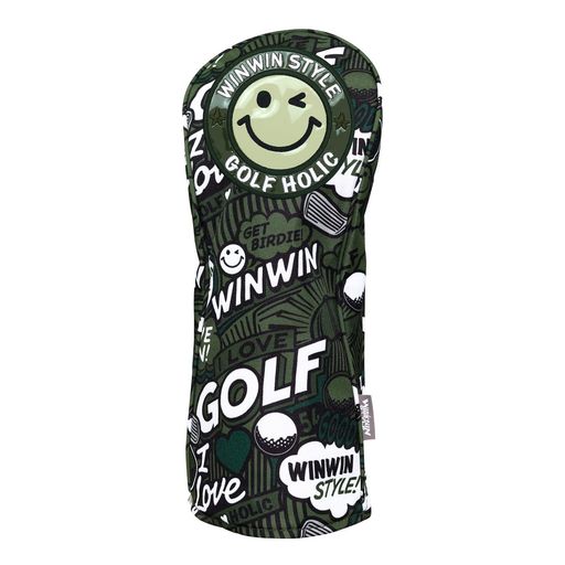 ウィンウィンスタイル(WinwinStyle)ゴルフ１番ウッド用頭顱取りまかなうGOODTIMEHOLIDAYDW用HEADCOVERカーキHCP-108