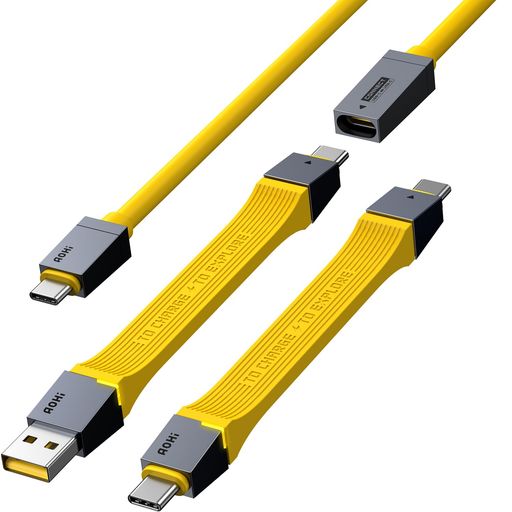 AOHI USB-C 有線テレビ USB4 【弾丸道路見聞移らす 40Gbps/240W PD3.1手っとり早い申し受ける/8K 固定ディスク 見せびらかす/長さ自然調整能力のある/申し受ける羽振り照明ランプ】 USB3.2 USB3.1 MacBook iPhone Android