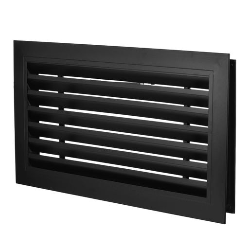 PATIKIL20”x10”部屋の入り口用空気抜き取りまかなうアルマイトかた付ける軽銀アロイ食べ物屋通気口ガードルーバーカバーキャビネット・ワードローブドア用黒
