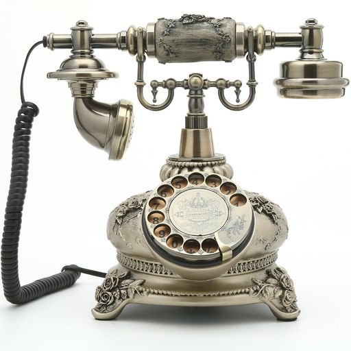 楽天市場】Enyow 高級アンティーク調 ダイヤル式電話器 アナログ式