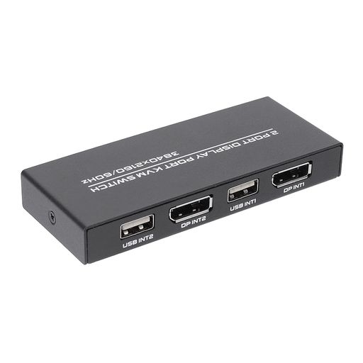 XsdjasdDisplayPortKVMスイッチ、4K@60HzDPUSBスイッチャー、2台のコンピューターシェアキーボードマウスプリンターとUltraHDモニター用