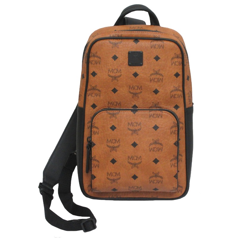 楽天市場】エムシーエム MCM ボディバッグ ウエストバッグ コニャック