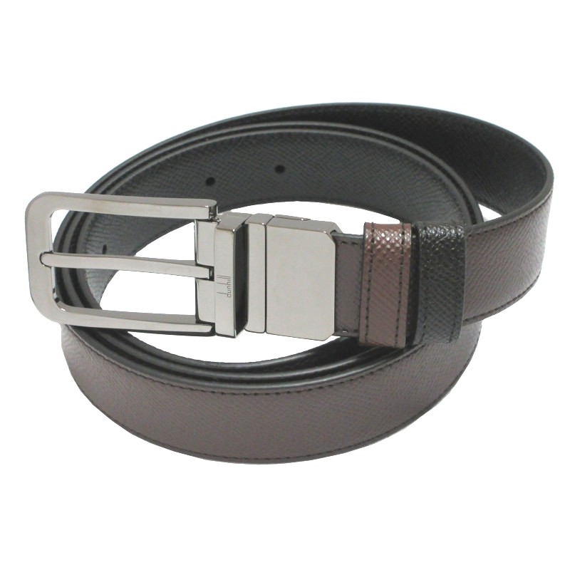 ダンヒル dunhill ベルトメンズ DU26R4T03AA20142 ☆30MM TONGUE RND RT BELT SMT/G, BROWN, 42☆ 【リバーシブル】【サイズ調整可能】