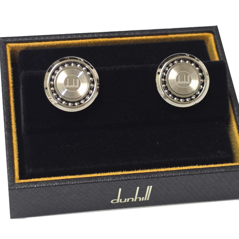 ダン吸血鬼 dunhill 折り返し DU24RUS8202040TU しろがね色 ボールベアリング ロゴタイプ一皿
