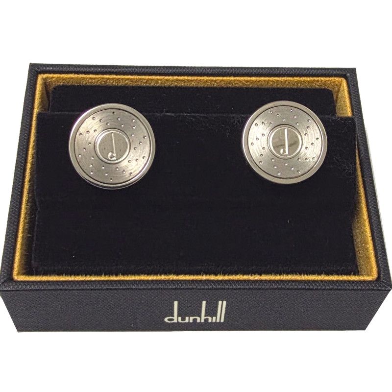 ダン吸血鬼 dunhill 折り返し DU24RUS8203040TU しろがね色 銀925 ロゴタイプ一皿