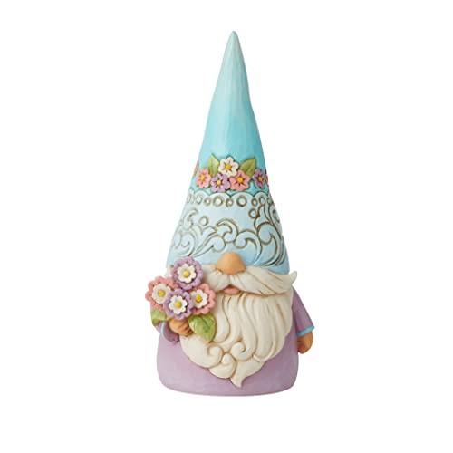 エネスコ Enesco 飾りつけ 室内装飾 外国で模範例 亜米利加 Enesco Jim Shore Heartwood Creek Gnome Holding Flowers Figurine- Stone Resin Hand Painted Crafted Collectible Decorative Gnomes Figurines Home Decエネスコ Enesco 飾りつけ 室内装飾 外国で模範例 亜米利加