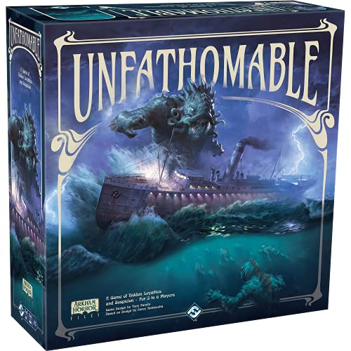 ボードゲーム 英語 アメリカ 海外ゲーム Unfathomable | Strategy Game for Teens and Adults | Arkham Horror | Hidden Traitor Board Game | Ages 14+ | 3-6 Players | Average Playtime 120-240 Minutes | Made by Fantasy Flボードゲーム 英語 アメリカ 海外ゲーム|angelica