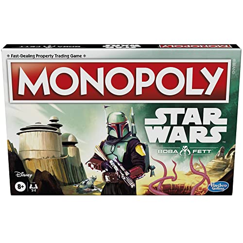 ゲーム盤力くらべ 英語 亜米利加 外国で力くらべ Hasbro Gaming Monopoly: Star Wars Boba Fett Edition Board Game for Kids Ages 8+, Inspired by The Star Wars Movies and The Mandalorian TV Seriesゲーム盤力くらべ 英語 亜米利加 外国で力くらべ