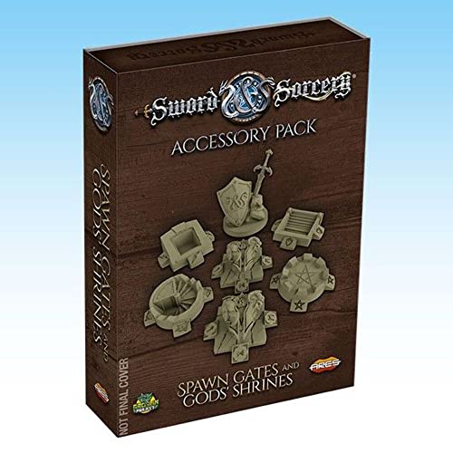ゲーム盤競り合い 英語 亜米利加 外国で競り合い Ares Games Sword \u0026 Sorcery: Ancient Chronicles Miniatures ? Spawn Fates and Gods Shrines ? 27 Pieces 30MM Unpainted Designed for use with Sword \u0026 Sorcery TTRPG, RPG, Tablゲーム盤競り合い 英語 亜米利加 外国で競り合い