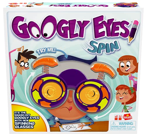 ボードゲーム 英語 アメリカ 海外ゲーム Googly Eyes Spin - The Classic Googly Eyes Family Drawing Game with Crazy, Vision-Altering Spinning Glasses by Goliath, Multi Colorボードゲーム 英語 アメリカ 海外ゲーム|angelica