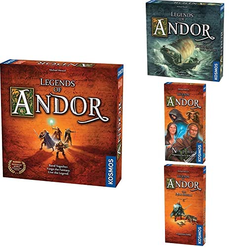 ボードゲーム 英語 アメリカ 海外ゲーム Legends of Andor Game 4-Pack Starter Bundle | Thames Kosmos | Base Game, Journey to The North, New Heroes The Star Shield | Award-Winning, Cooperative, ボードゲーム 英語 アメリカ 海外ゲーム