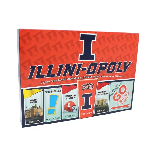 ボードゲーム 英語 アメリカ 海外ゲーム Late for the Sky University of Illinois Illini Board Game ? Campus Property Trading Opoly-Style Family Game for 2-6 Players, Alumni, Students and Fansボードゲーム 英語 アメリカ 海外ゲーム｜angelica