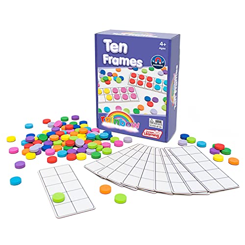 ゲーム盤競り合い 英語 亜米利加 外国で競り合い Junior Learning Ten Frames Rainbow Set,Multi,1.96 H x 5.91 L x 7.8 W,JL614ゲーム盤競り合い 英語 亜米利加 外国で競り合い