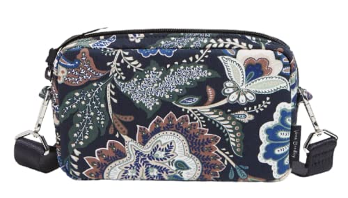 ヴェラブラッドリー レディース ショルダーバッグ ポーチ 斜め掛けストラップ付き  Vera Bradley Java Navy Camo 約13×20×5センチ
