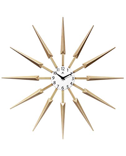 壁掛け時計 インテリア インテリア 海外モデル アメリカ Infinity Instruments Celeste Starburst Wall Clock, Retro Midcentury Spoke Design, Easy to Hang Keyhole, 24 Inch, Natural Wood Look Finish壁掛け時計 インテリア インテリア 海外モデル アメリカ｜angelica