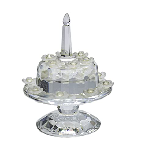 SWAROVSKI クリスタル ケーキ型 装飾品⭐︎お買い上証明書付き SWAROVSKI クリスタル ケーキ型 装飾品⭐︎お買い上証明書付き