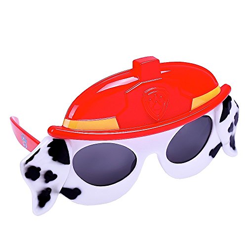 パウパトロール アメリカ直輸入 おもちゃ Sun-Staches Costume Sunglasses Lil' Characters Paw Patrol Marshall Kids Party Favors UV400 Red, Black, White, Yellow, 8
