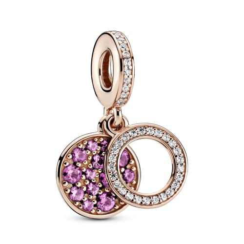パンドラ ブレスレット チャーム アクセサリー ブランド PANDORA Pink Disc, Pink & Clear Charmパンドラ ブレスレット チャーム アクセサリー ブランド｜angelica