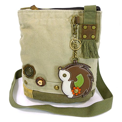 chala 御徒面子 継ぎ切れ 鞄 愛くるしい Patch Crossbody Bag-Hedgehog (Sand)chala 御徒面子 継ぎ切れ 鞄 愛くるしい