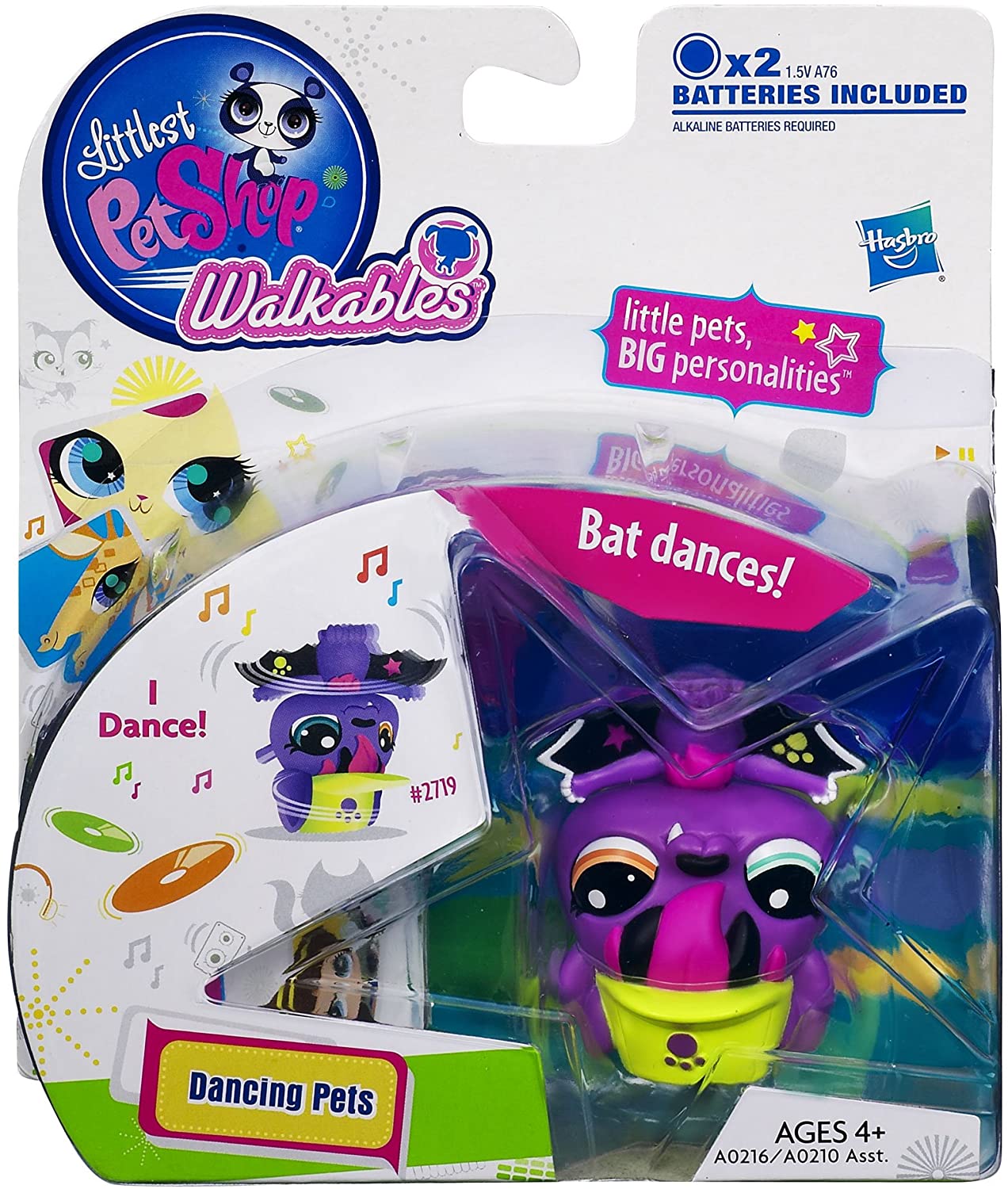 リトレストペットショップ Littlest Pet Shop アメリカ直輸入 LPS かわいい 【送料無料】Hasbro Littlest Pet Shop Walkables Dancing Pets Bat Figureリトレストペットショップ Littlest Pet Shop アメリカ直輸入 LPS かわいい