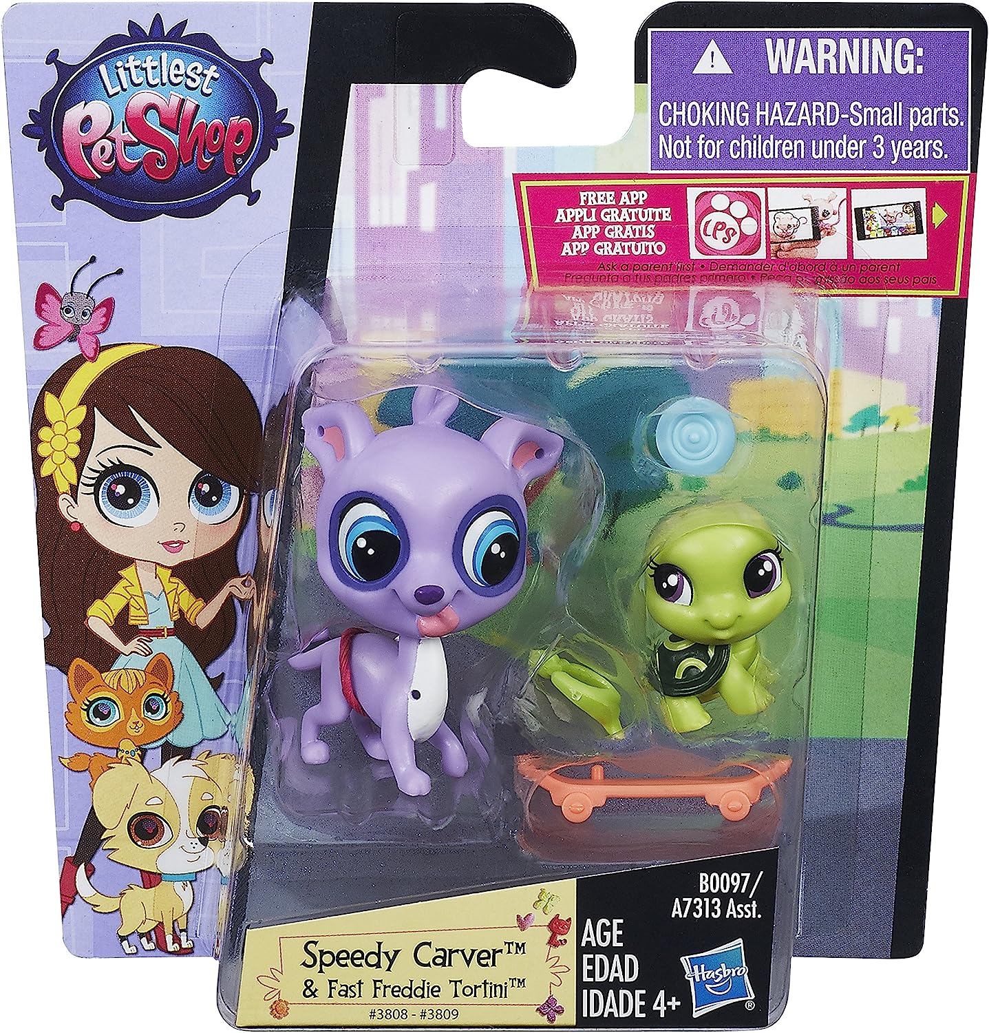 リトレストペットショップ Littlest Pet Shop アメリカ直輸入 LPS かわいい 【送料無料】Littlest Pet Shop Pet Pawsabilities Speedy Carver Fast Freddie Tortini Fiリトレストペットショップ Littlest Pet Shop アメリカ直輸入 LPS かわいい