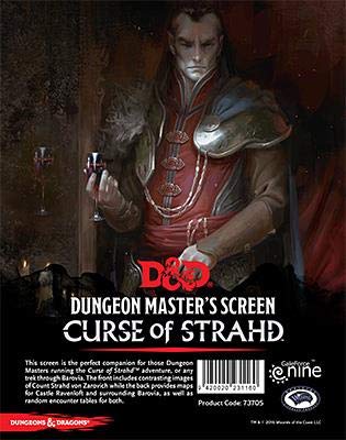 ゲーム盤力くらべ 英語 亜米利加 外国で力くらべ Gale Force Nine Dungeons \u0026 Dragons - Curse of Strahd DM Screen, Multicolor, 22\