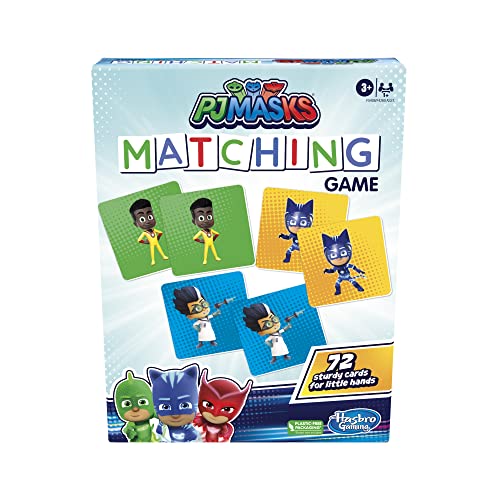 ゲーム盤取り組み 英語 亜米利加 外国で取り組み PJ Masks Hasbro Gaming Matching Game for Kids Ages 3 and Up, Fun Preschool Memory Game for 1+ Playersゲーム盤取り組み 英語 亜米利加 外国で取り組み