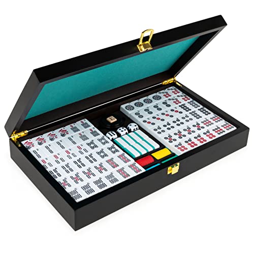 ゲーム盤取り組み 英語 亜米利加 外国で取り組み Spin Master Games Legacy Deluxe Mah Jong Classic Game with Two-Toned Tiles and Lined Wood Storage Case, Family Game for 4 Players Ages 8 and upゲーム盤取り組み 英語 亜米利加 外国で取り組み