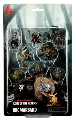 ゲーム盤取り組み 英語 亜米利加 外国で取り組み WizKids D\u0026D Icons of the Realms: Orc Warband Painted Miniatures Setゲーム盤取り組み 英語 亜米利加 外国で取り組み