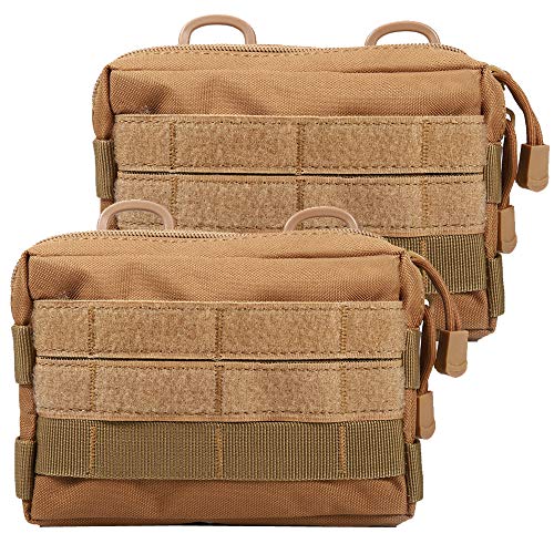 5910円 卓出 タクティカルポーチ ミリタリーポーチ サバイバルゲーム サバゲー アメリカ Novemkada MOLLE Pouches - 2 Pack Tactical Compact Water-Resistant Utility Gadget Gear EDC