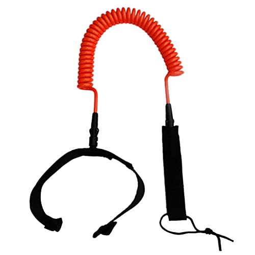 サーフィン リーシュコード マリンスポーツ Colcolo 4ft 5ft 6ft 8ft 10ft 5.5mm Strong Durable Orange Surfboard Leash with Neoprene Ankle Strap Surfing Accessories, 8ft 2.44mサーフィン リーシュコード マリンスポーツ