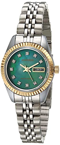 腕時計 アーミトロン レディース Armitron Women's Genuine Crystal Accented Day/Date Function Bracelet Watch, 75/2475腕時計 アーミトロン レディース|angelica