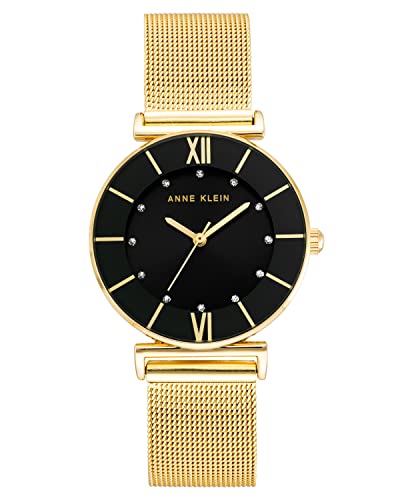 腕時計 アンクライン レディース Anne Klein Women's Glitter Accented Mesh Bracelet Watch腕時計 アンクライン レディース｜angelica