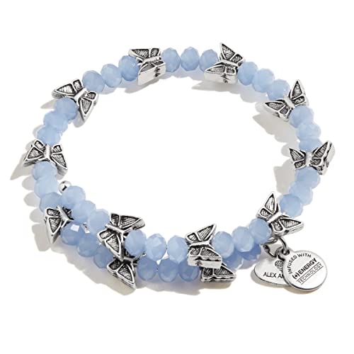 お手頃価格 アレックスアンドアニ アメリカ アクセサリー ブランド かわいい 送料無料 Alex And Ani Butterfly And Color Beaded Wrap Bracelet For Women Ocean Blue Beads Flexible Wire Rafaelian Siアレックスアンドアニ アメリカ アクセサリー ブランド