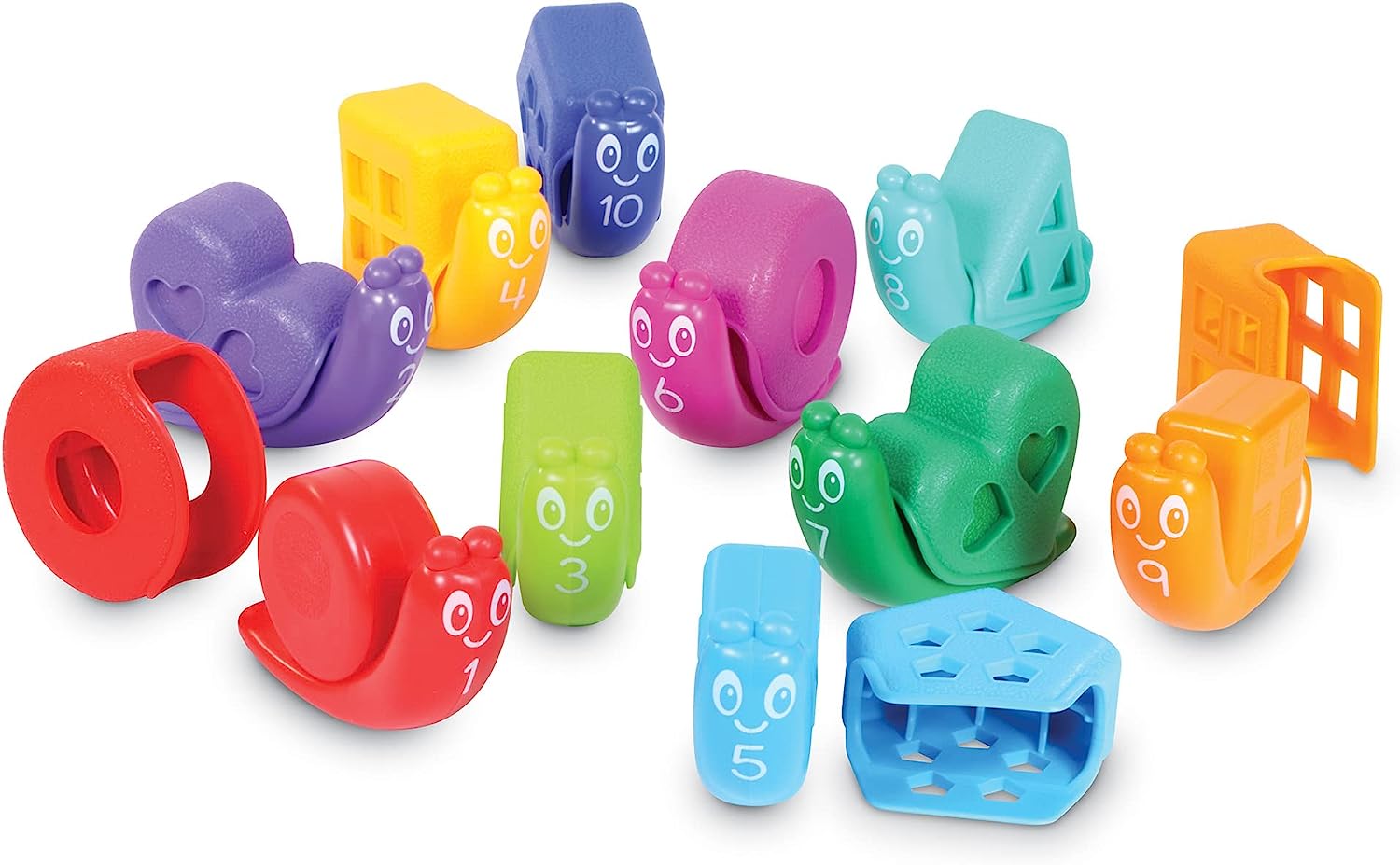 知育玩具 パズル ブロック ラーニングリソース 【送料無料】Learning Resources Snap-n-Learn Shape Snails, Toddler Activities, Educational Toys, Set Color, Teaching Toys, 20 Pieces, Age 18 Months+知育玩具 パズル ブロック ラーニングリソース