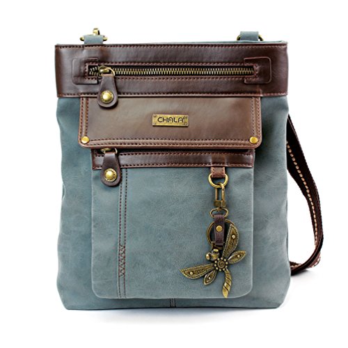 chala 御徒面子 継ぎ切れ 鞄 愛くるしい Chala GEMINI Crossbody PU Leather Messenger Bag Indigo - Blue Dragonflychala 御徒面子 継ぎ切れ 鞄 愛くるしい