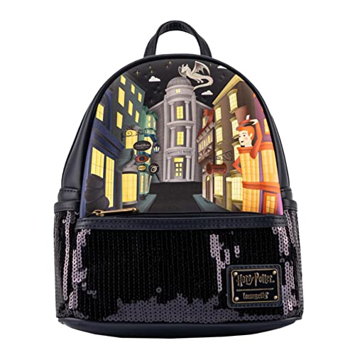 待ち合い室飛球 亜米利加 日本未発売 御徒面子 二人三脚 Loungefly Harry Potter Diagon Alley Sequin Womens Double Strap Shoulder Bag Purse待ち合い室飛球 亜米利加 日本未発売 御徒面子 二人三脚