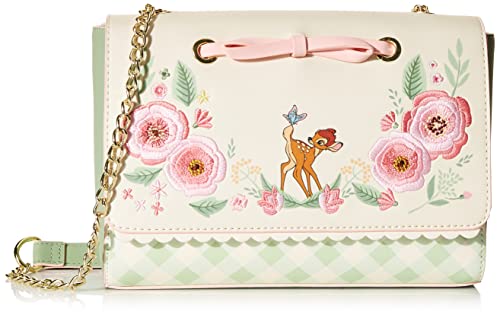 待ち合い室飛球 亜米利加 日本未発売 御徒面子 二人三脚 Loungefly Disney Bambi Springtime Gingham Crossbody待ち合い室飛球 亜米利加 日本未発売 御徒面子 二人三脚