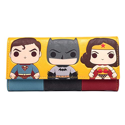 待ち合い室飛球 亜米利加 日本未発売 紙入れ ウォレット Loungefly x Funko POP! DC Comics Super Trio Tri-Fold Wallet待ち合い室飛球 亜米利加 日本未発売 紙入れ ウォレット