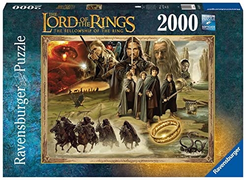 ジグソーパズル 海外製 アメリカ Ravensburger - LOTR: Fellowship of The Ring - 2000 Piece Jigsaw Puzzle - with Frodo, Gandalf, Ring, and More - Frameable - Premium Quality - Puzzles for Adultsジグソーパズル 海外製 アメリカ｜angelica