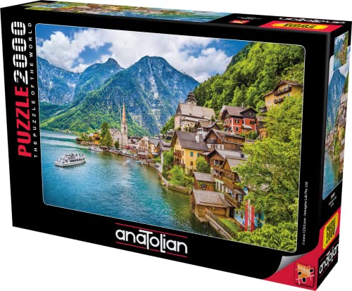ジグソーパズル 海外製 アメリカ Anatolian Puzzle - Hallstatt Lake, 2000 Piece Jigsaw Puzzle, 3959ジグソーパズル 海外製 アメリカ｜angelica