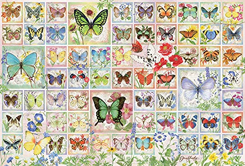 ジグソーパズル 海外製 アメリカ Cobble Hill 2000 Piece Puzzle - Butterflies and Blossoms - Sample Poster Includedジグソーパズル 海外製 アメリカ｜angelica